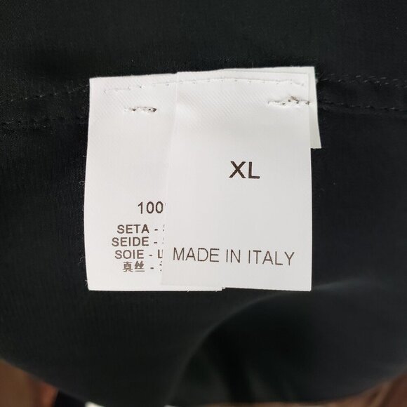 Brunello Cucinelli NWT Metallic Copper Silk Blouse Menswear Style Womens Size XL - Picture 8 of 15